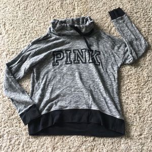 PINK cowl neck sweater